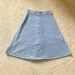 ANN TAYLOR LOFT Blue Skirt